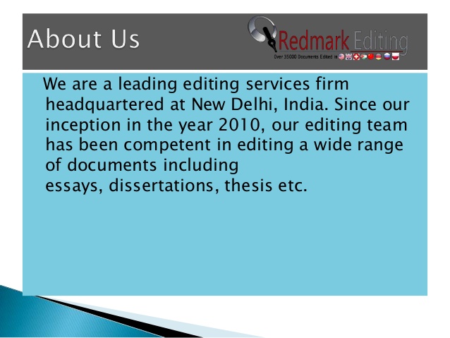Dissertation editing services