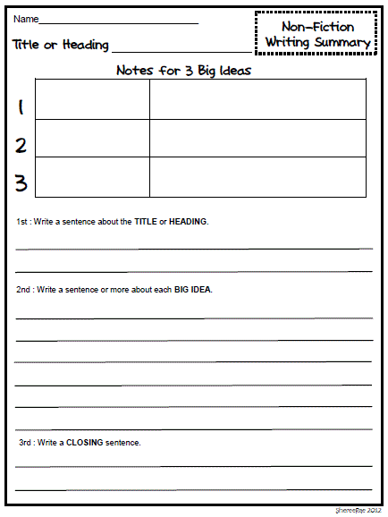 Non fiction writing