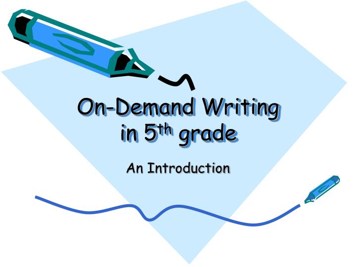 Writing on demand