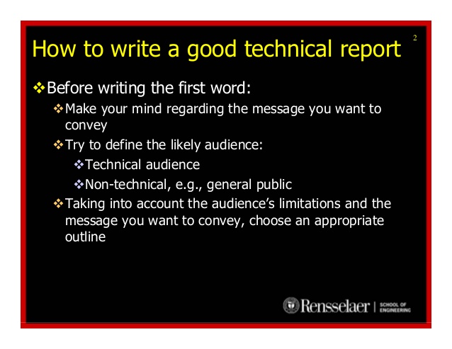 how to write a service report